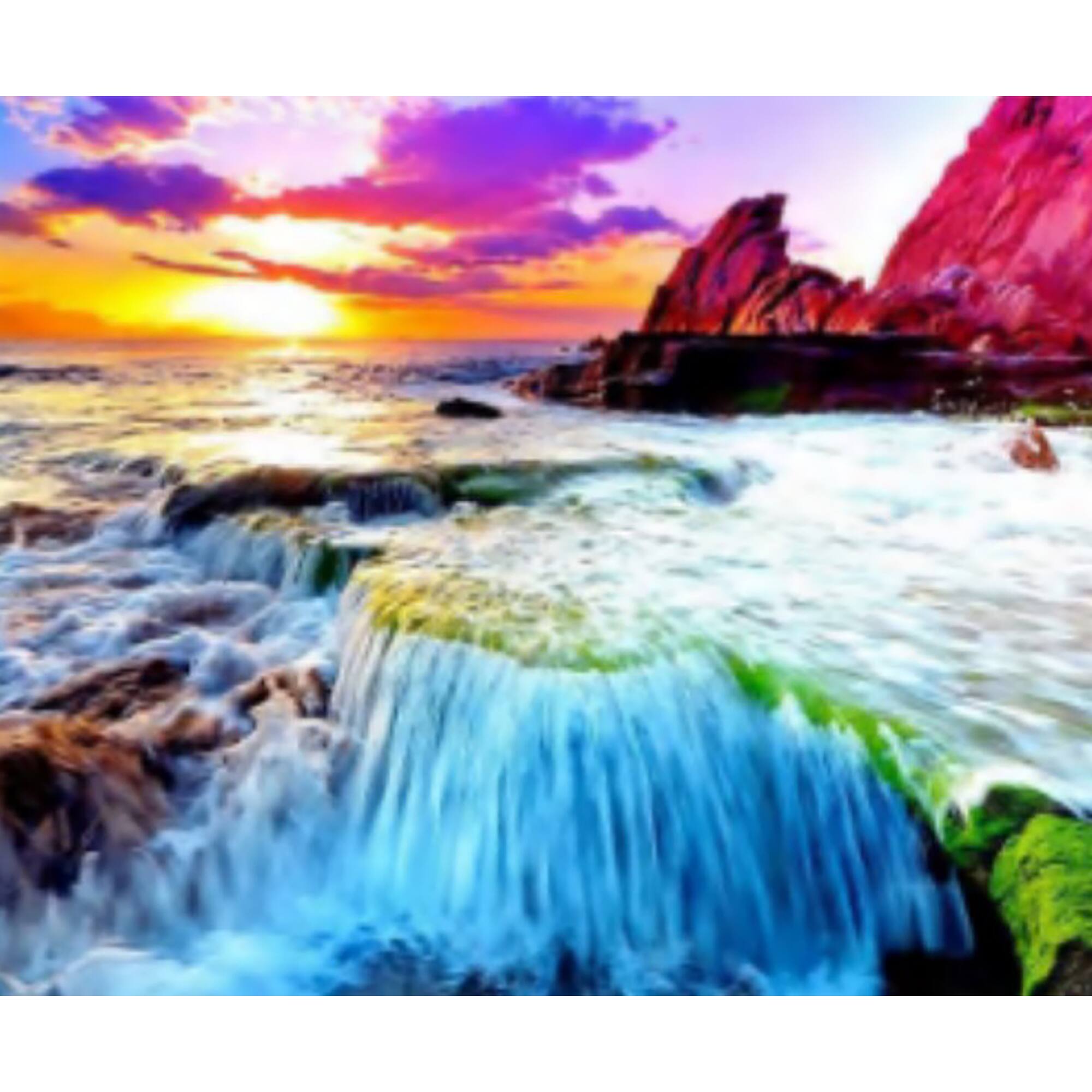 Sparkly Selections Waterfall Sunset Diamond Painting Kit